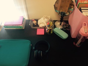 The desk that I count as clean. 
